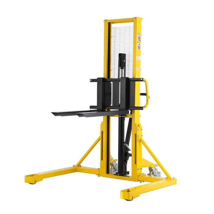 Xilin SDJAS500 1,100 lb manual pallet stacker front view
