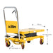 Xilin SP800 hydraulic lift table battery and drive unit detail
