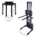 Xilin CTD15R-EN-118 full electric stacker side profile view