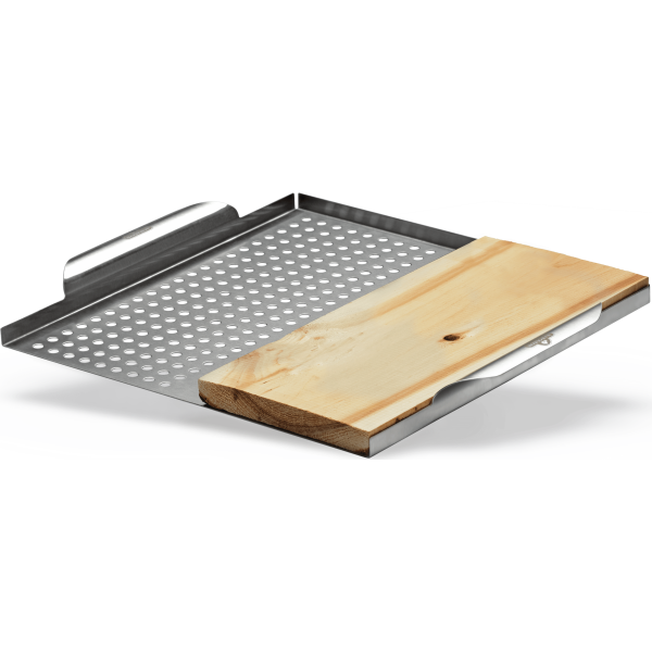 Napoleon multi-functional grill topper with cedar plank 70026