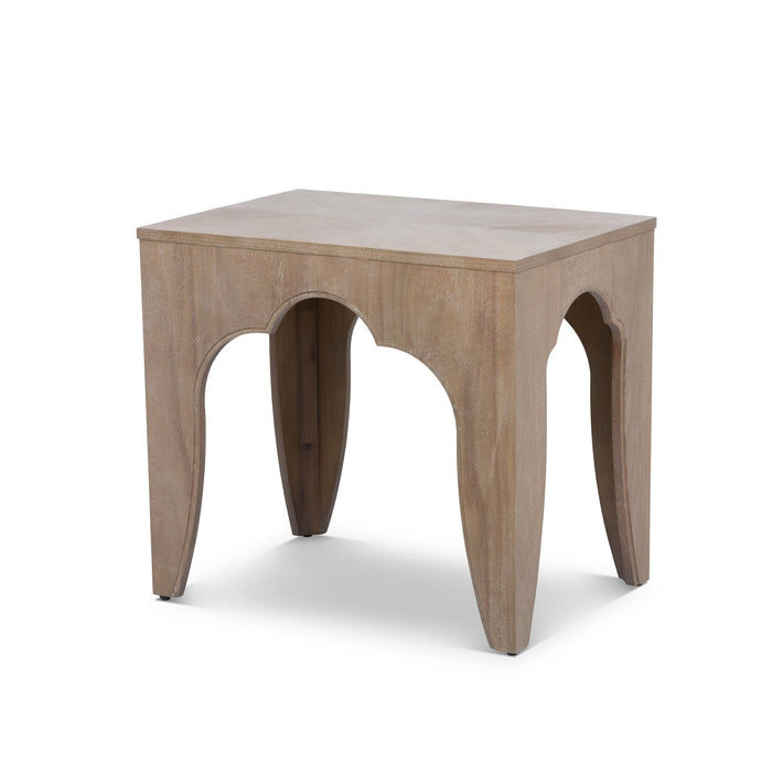 Island Manor End Table, Whitewash EFT40682 Park Hill