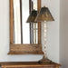 Park Hill Collection Dudley Buffet Lamp - Elegant Distressed Rust Finish, Antique White Metal... Home Decor - Side View