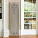 Park Hill Collection Aged Grey Wall Panel - Distressed Slate Finish, Art Nouveau Design for Stunning Layered... - Side View