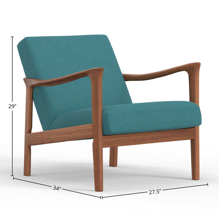 Alpine Furniture Zephyr Lounge Chair (Turquoise)