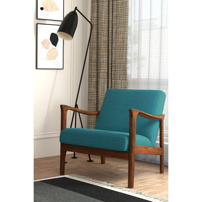 Alpine Furniture Zephyr Lounge Chair (Turquoise)