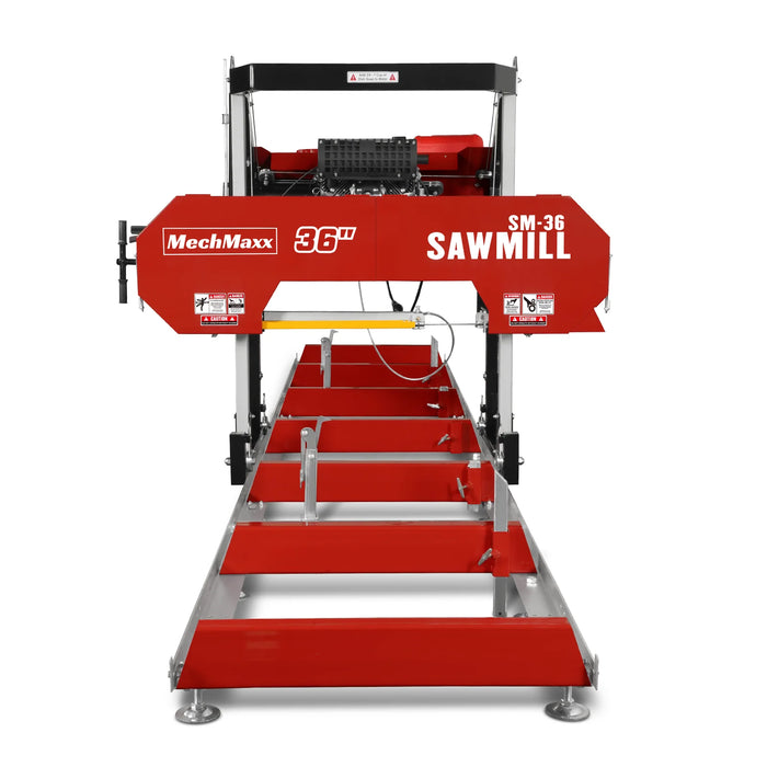 36" MAX Portable Sawmill,  25HP 750cc ZONSEN V-Twin Engine,  35" Board — view 25