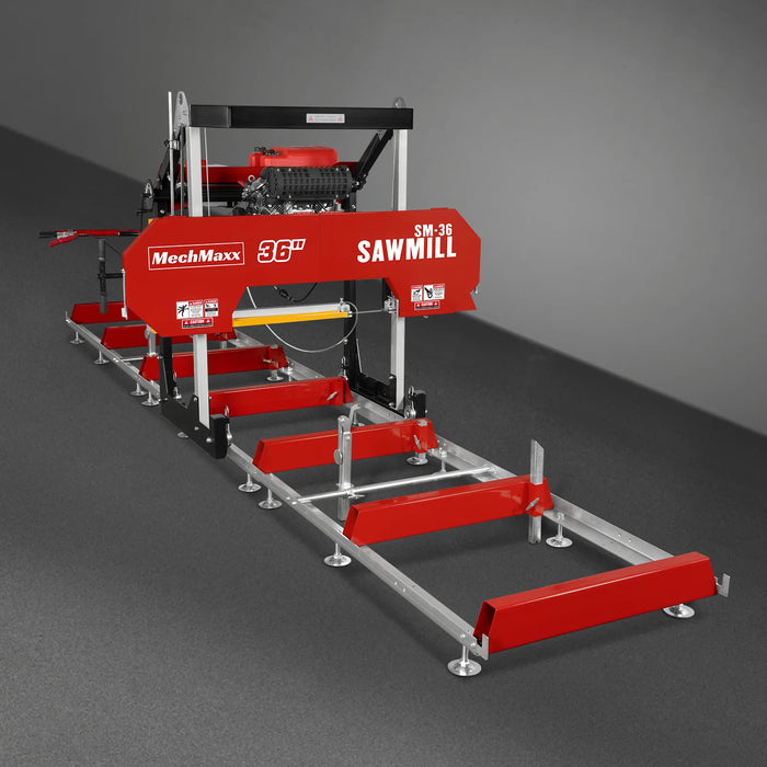 36" MAX Portable Sawmill,  25HP 750cc ZONSEN V-Twin Engine,  35" Board — view 27
