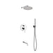 KubeBath Aqua Rondo Shower Set With Rain Shower, Handheld and Tub Filler KubeBath