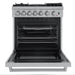 Forno 3-Piece Appliance Package - 30-Inch Dual Fuel Range with Air Fryer, 60-Inch Pro-Style Refrigerator & Wall Mount Hood with Backsplash in Stainless Steel FORNO