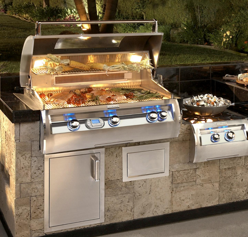 Fire Magic Echelon Diamond E790I 36-Inch Built-In Natural Gas Grill W/ Magic View Window, Rotisserie, & Digital Thermometer - E790I-8E1N-W - Fire Magic Grills Fire Magic