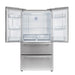 Forno 4-Piece Appliance Package - 48-Inch Gas Range, Refrigerator, Microwave Oven, & 3-Rack Dishwasher in Stainless Steel FORNO