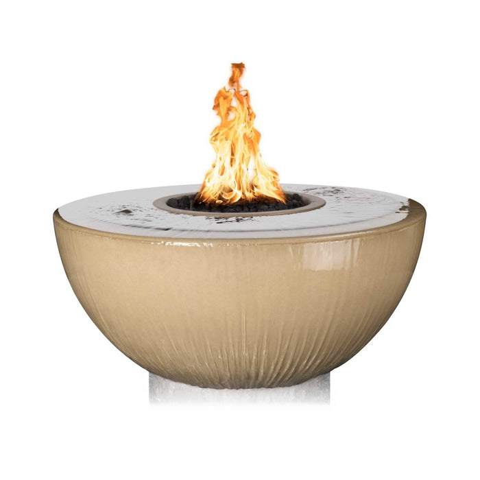 The Outdoor Plus 38″ Sedona Fire & Water Bowl 360° Spill - GFRC Concrete The Outdoor Plus