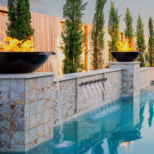 The Outdoor Plus Sedona Fire & Water Bowl | GFRC Concrete The Outdoor Plus