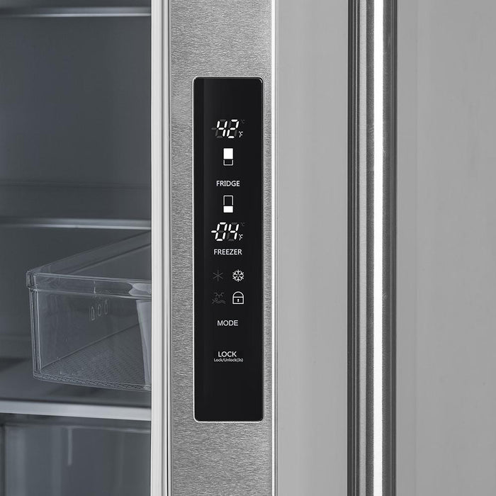 Forno 5-Piece Pro Appliance Package - 48-Inch Dual Fuel Range, Refrigerator, Wall Mount Hood with Backsplash, Microwave Oven, & 3-Rack Dishwasher in Stainless Steel FORNO