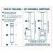 6" VORTEX TO-THE-CEILING DOUBLE WALL PIPE KIT -  VODBKTC06 Drolet