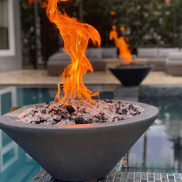 The Outdoor Plus 48" Cazo GFRC Fire Bowl Low Voltage Electronic Ignition | Natural Gas The Outdoor Plus