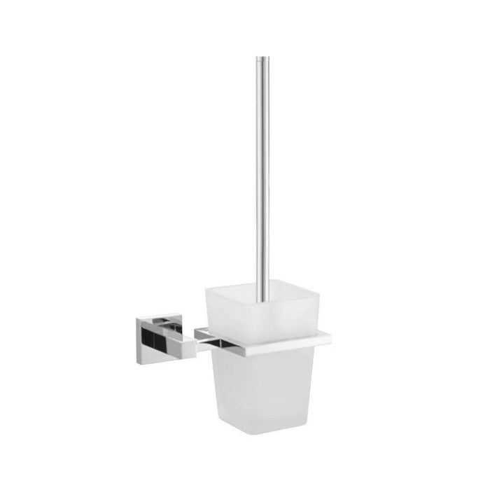 KubeBath Aqua Piazza Frosted Glass Toilet Brush KubeBath
