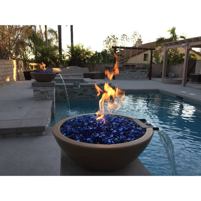The Outdoor Plus Sedona Fire & Water Bowl | GFRC Concrete The Outdoor Plus