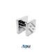 KubeBath Aqua Piazza Shower Set with Square Rain Shower, 4 Body Jets and Handheld KubeBath