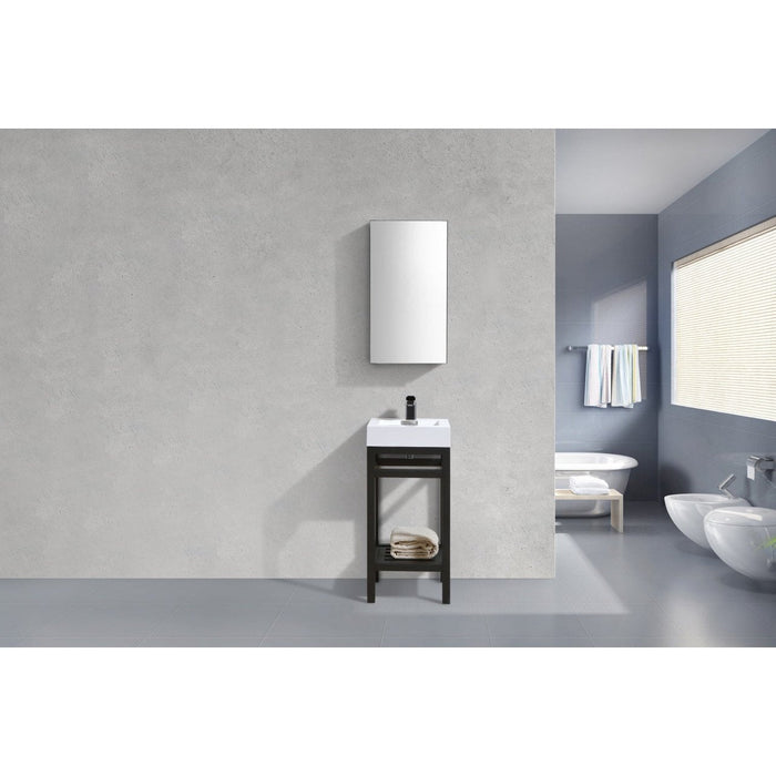 KubeBath Cisco Stainless Steel Console with Acrylic Sink KubeBath