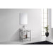 KubeBath Cisco Stainless Steel Console with Acrylic Sink KubeBath