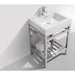 KubeBath Cisco Stainless Steel Console with Acrylic Sink KubeBath