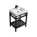 KubeBath Cisco Stainless Steel Console with Acrylic Sink KubeBath