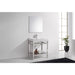KubeBath Cisco Stainless Steel Console with Acrylic Sink KubeBath