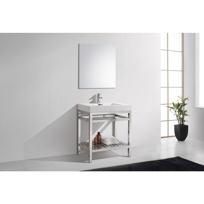 cisco-30-stainless-steel-console-with-acrylic-sink-chrome-ac30