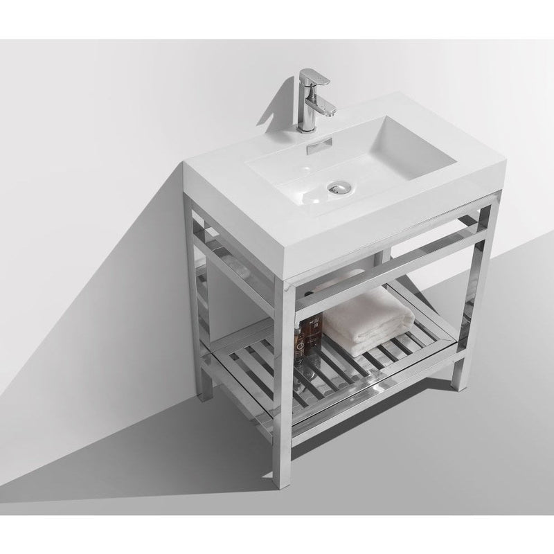 cisco-30-stainless-steel-console-with-acrylic-sink-chrome-ac30
