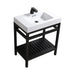 KubeBath Cisco Stainless Steel Console with Acrylic Sink KubeBath