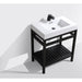 KubeBath Cisco Stainless Steel Console with Acrylic Sink KubeBath
