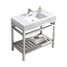 KubeBath Cisco Stainless Steel Console with Acrylic Sink KubeBath