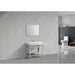 KubeBath Cisco Stainless Steel Console with Acrylic Sink KubeBath