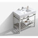 KubeBath Cisco Stainless Steel Console with Acrylic Sink KubeBath