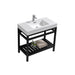KubeBath Cisco Stainless Steel Console with Acrylic Sink KubeBath