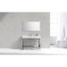 KubeBath Cisco Stainless Steel Console with Acrylic Sink KubeBath