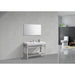 KubeBath Cisco Stainless Steel Console with Acrylic Sink KubeBath
