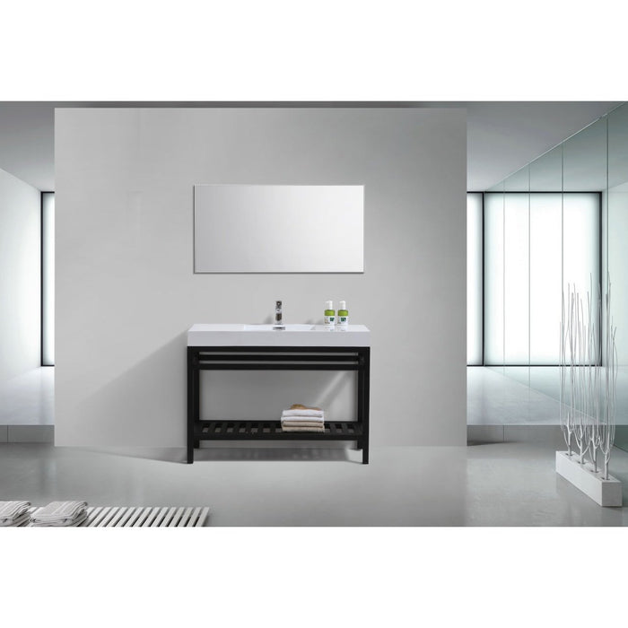 KubeBath Cisco Stainless Steel Console with Acrylic Sink KubeBath