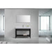 KubeBath Cisco Stainless Steel Console with Acrylic Sink KubeBath