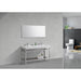 KubeBath Cisco 60" Stainless Steel Console with Acrylic Sink KubeBath