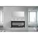 KubeBath Cisco 60" Stainless Steel Console with Acrylic Sink KubeBath
