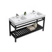 KubeBath Cisco 60" Stainless Steel Console with Acrylic Sink KubeBath