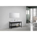 KubeBath Cisco 60" Stainless Steel Console with Acrylic Sink KubeBath