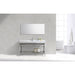 KubeBath Cisco 60" Stainless Steel Console with Acrylic Sink KubeBath