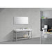 KubeBath Cisco 60" Stainless Steel Console with Acrylic Sink KubeBath