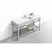 KubeBath Cisco 60" Stainless Steel Console with Acrylic Sink KubeBath