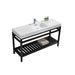 KubeBath Cisco 60" Stainless Steel Console with Acrylic Sink KubeBath