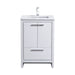 KubeBath Dolce Modern Bathroom Vanity with White Quartz Counter-Top KubeBath
