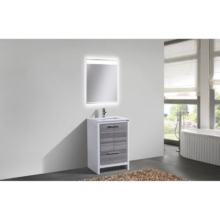 KubeBath Dolce Modern Bathroom Vanity with White Quartz Counter-Top KubeBath